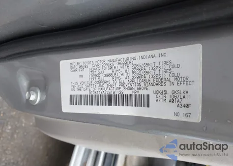 2003 Toyota Sequoia Limited V8 из США, поврежденный, VIN 5TDBT48A73S191129